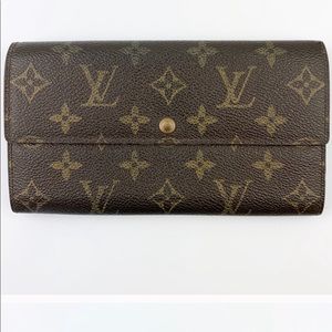 LOUIS VUITON LONG WALLET 7x4x1” GOOD CONDITION